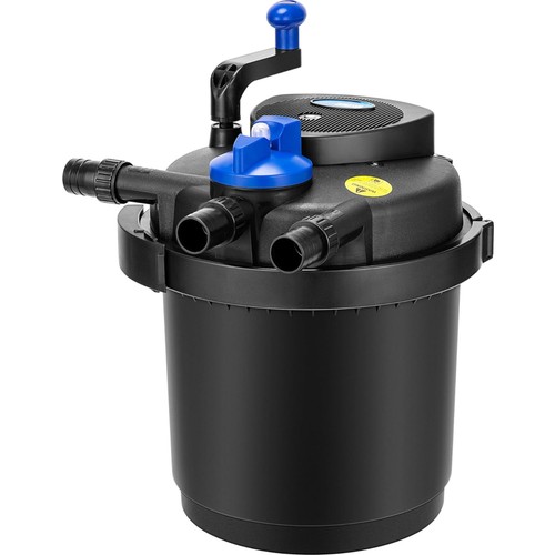Pressurized pond filter with - pond,